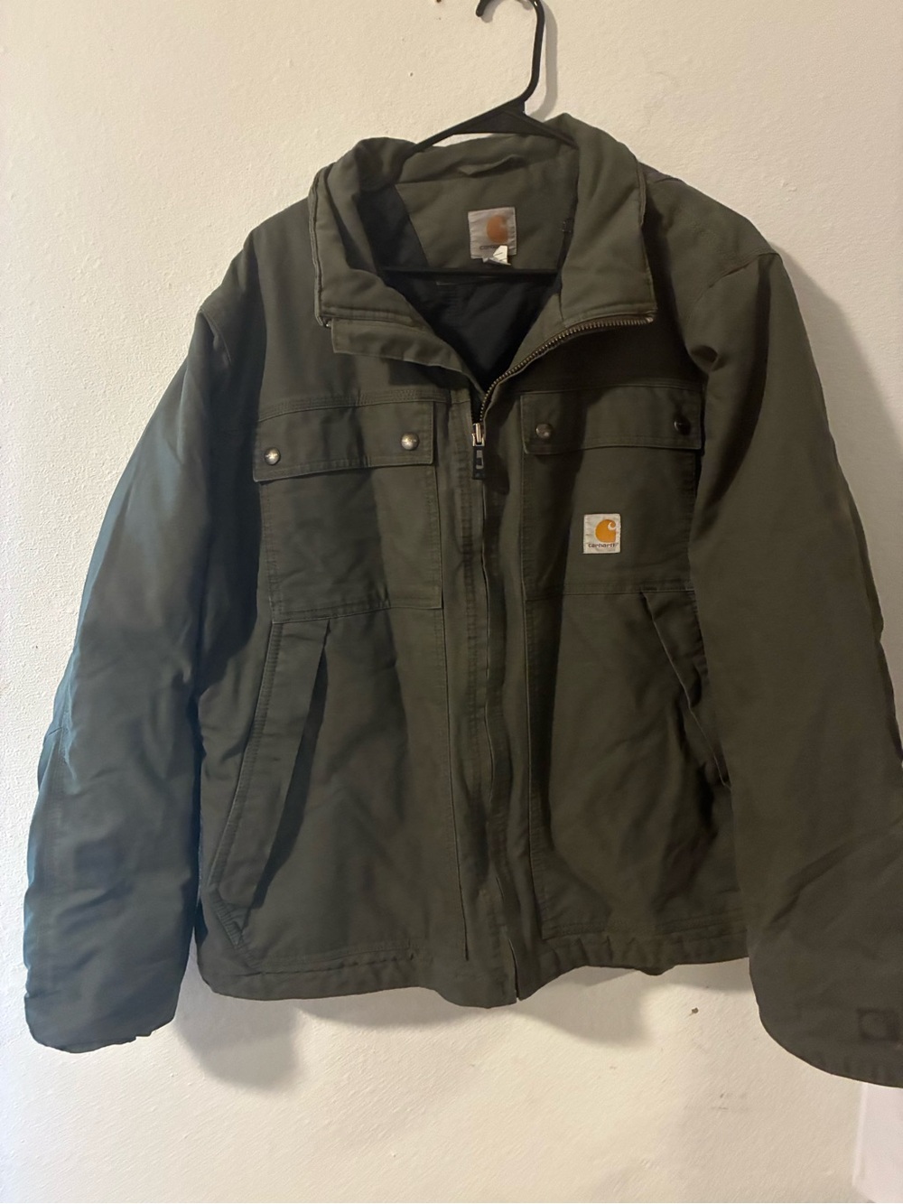 Carhartt Olive Green Insulated Work Jacket